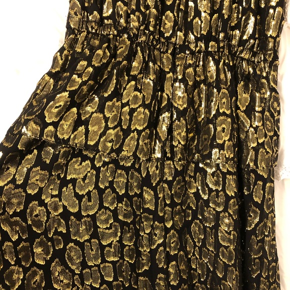 NWT A.L.C. Golden Leopard Rosa Midi Dress - Picture 5 of 7